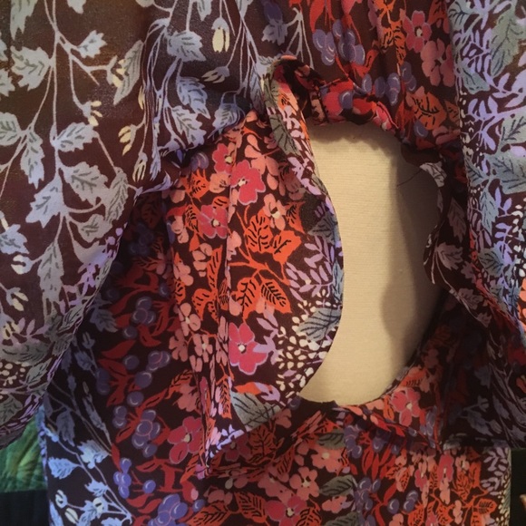 Anthropologie Maeve Off Shoulder Ruffle Top Small - Picture 5 of 8